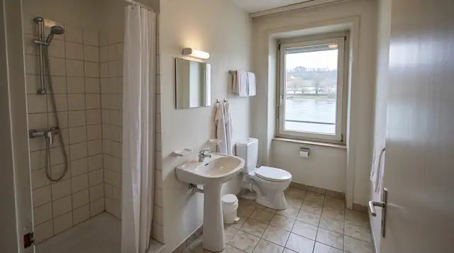 Unique riverfront hotel on Rhein river!