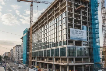 Hotel under construction in the 7th district of Vienna