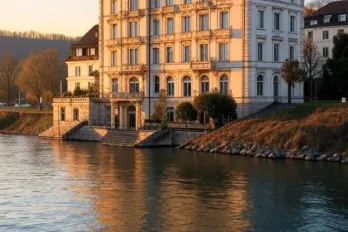 Unique riverfront hotel on Rhein river!